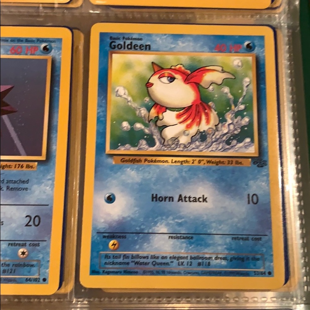 Goldeen 1999 Pokémon card